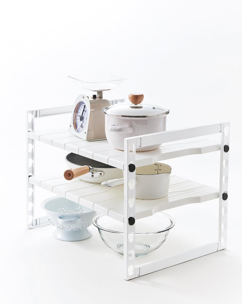 Tenma Fabier Extendable 8103 Under-sink Rack, Wide, White,