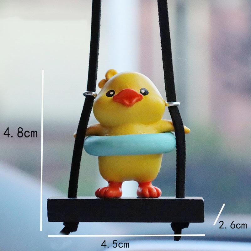 1 Unidad Colgante de Coche de Animales de Dibujos Animados Adornos Colgantes para Espejo Retrovisor de Coche para Mujer Niñas Accesorios Interiores de Coche Regalos de la Suerte