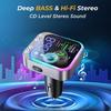 HM132 Bluetooth FM Transmitter For FM/AUX Car Charger Digital Display Adapter Bass Sound MP3 Player Auto Accessories