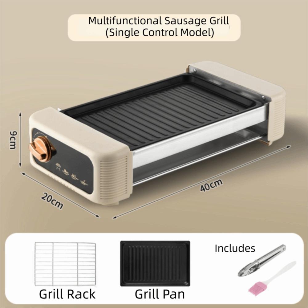 Smoke-free Electric Grill No Open Flame