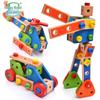 Wooden DIY Kids' Nut Assembly Tool Set - Educational Puzzle Toy for Ages 3-5
