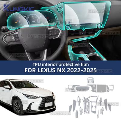 For LEXUS NX -2025 2024 Anti-scratch Car Interior Transparent TPU Film Center Console Dashboard Navigation Protector Sticker