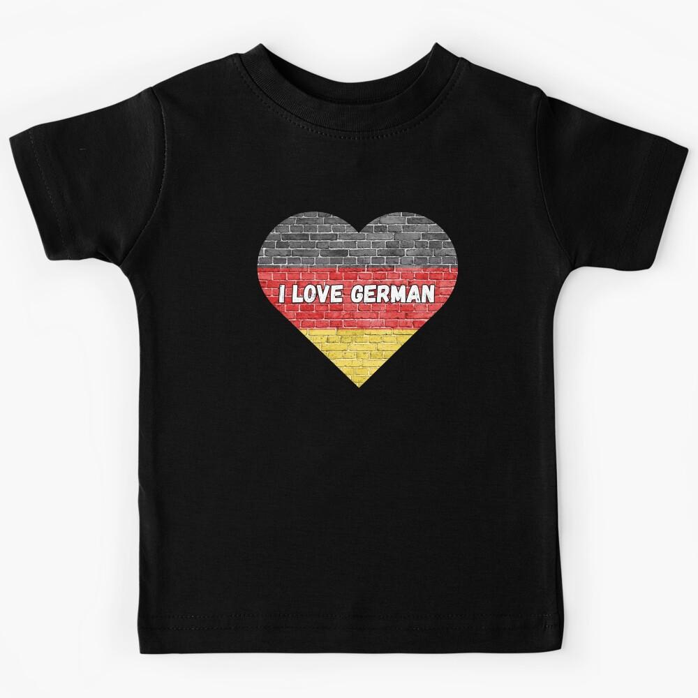 I love German, heart with German flag Kids T-Shirt 160