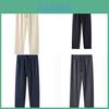 Herren Sommer Leinenhose Mit Kordelzug Taille Und Geradem Schnitt Für Freizeitkleidung