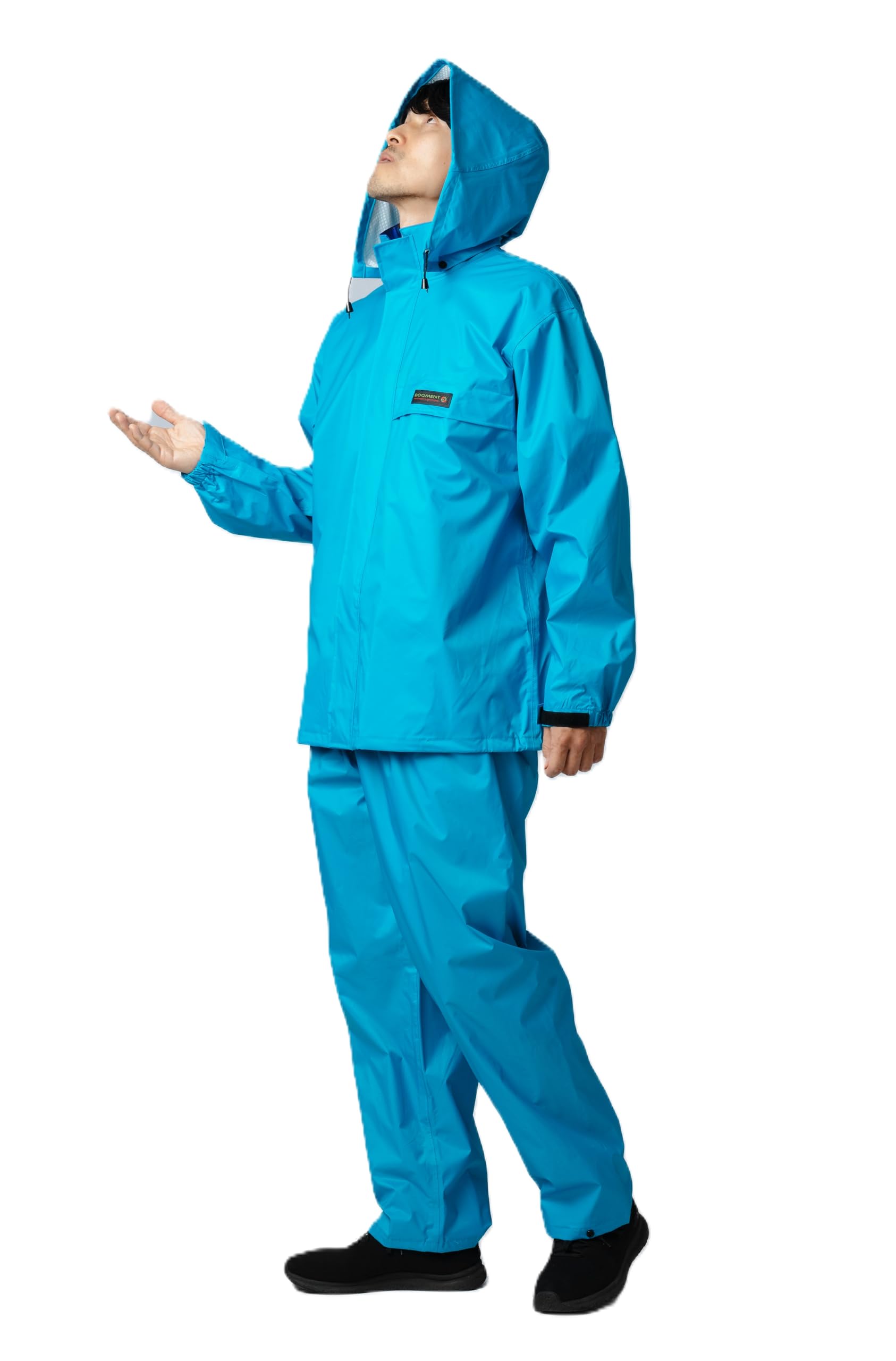 

[Document] Rain Suit, Top and Bottom Set, Waterproof, Fully Lining Mesh, All Mind Suit, Turquoise, LL