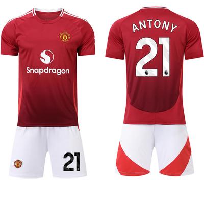 2024-25 Manchester United červený domácí dres #10 Rashford Fotbalové dresy