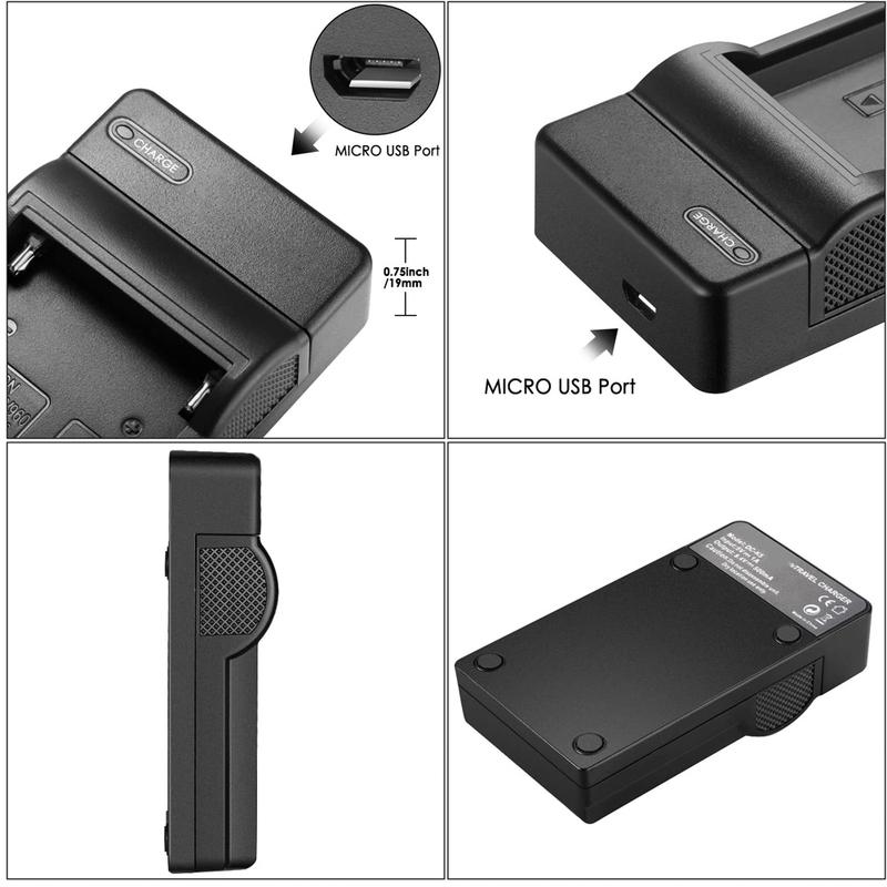Battery Charger LP-E10 for Canon EOS Rebel T3, T5, T6, T7, Kiss X50, X70, X80, X90, 1100D, 1200D, 1300D, 1500D, 3000D