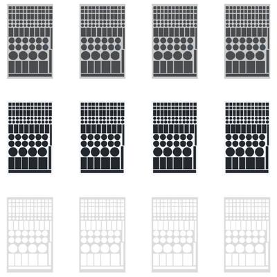 4 Sheet Universals Fit Blackouts Sticker For AC TV Computer Screens LED Light Blocking Covers Night Comfort Optimization