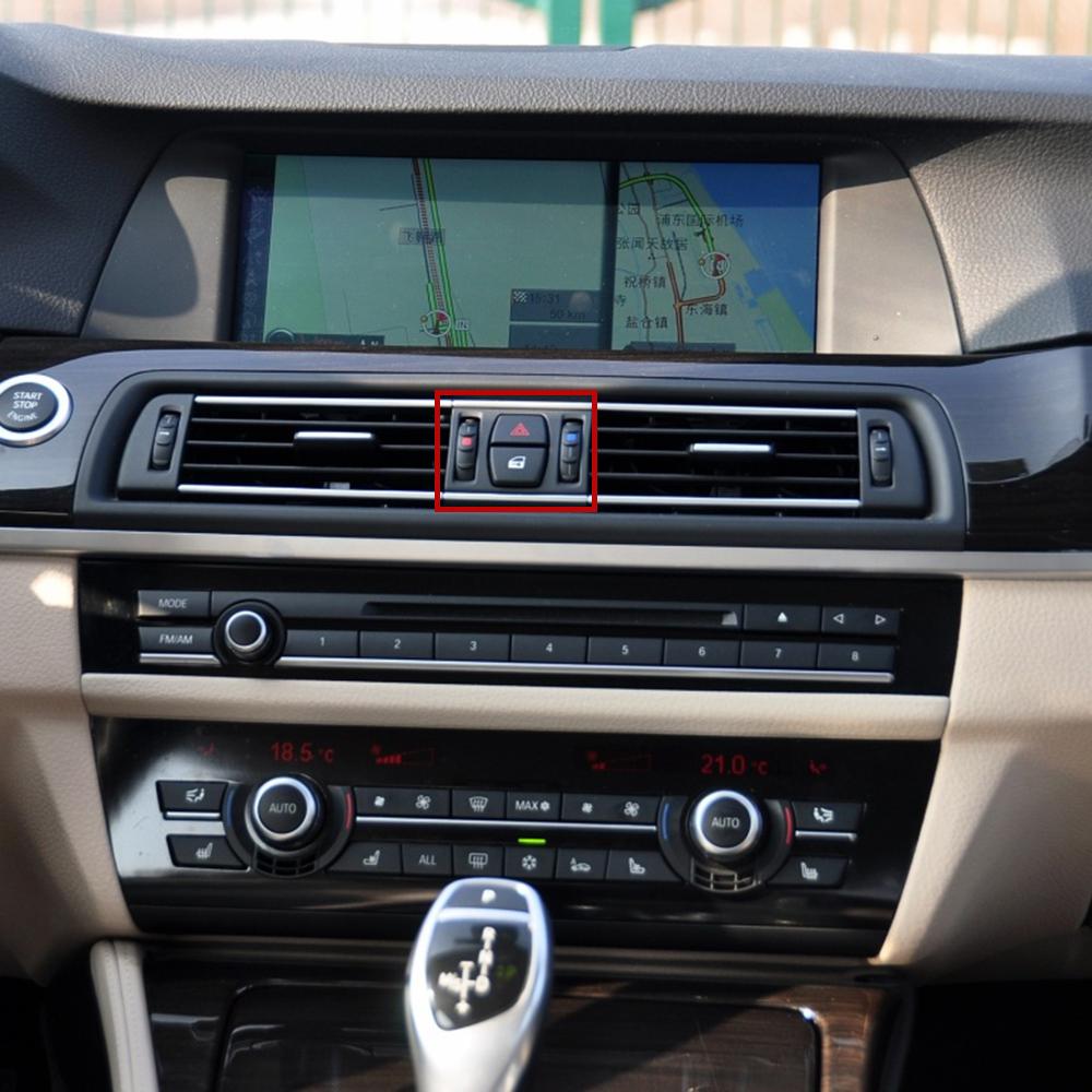 LHD RHD Console Central Chromed Air Vent Outlet Panel Grille Cover For BMW 5 Series F10 F11 520i 525i 528i 530i 535i 64229166891