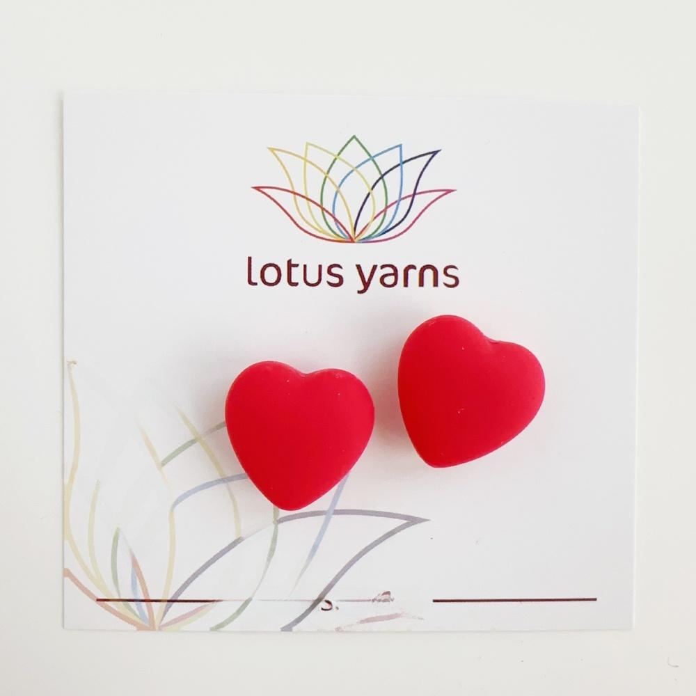 Shenglian Silicone Heart Shaped Knitting Needle Caps Anti Slip Line Knitwear Needle Tips Prevent Falling off Sewing Tools