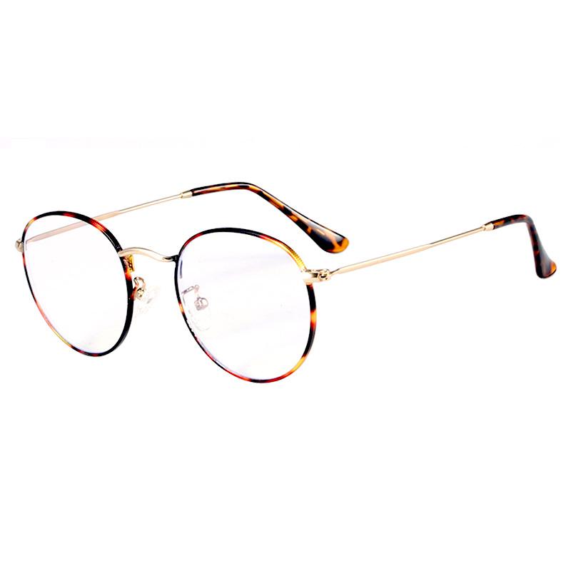 Classic Anti-Blue Light Glasses Metal Frame Fashion Round Metal Optical Frames Computer Glasses