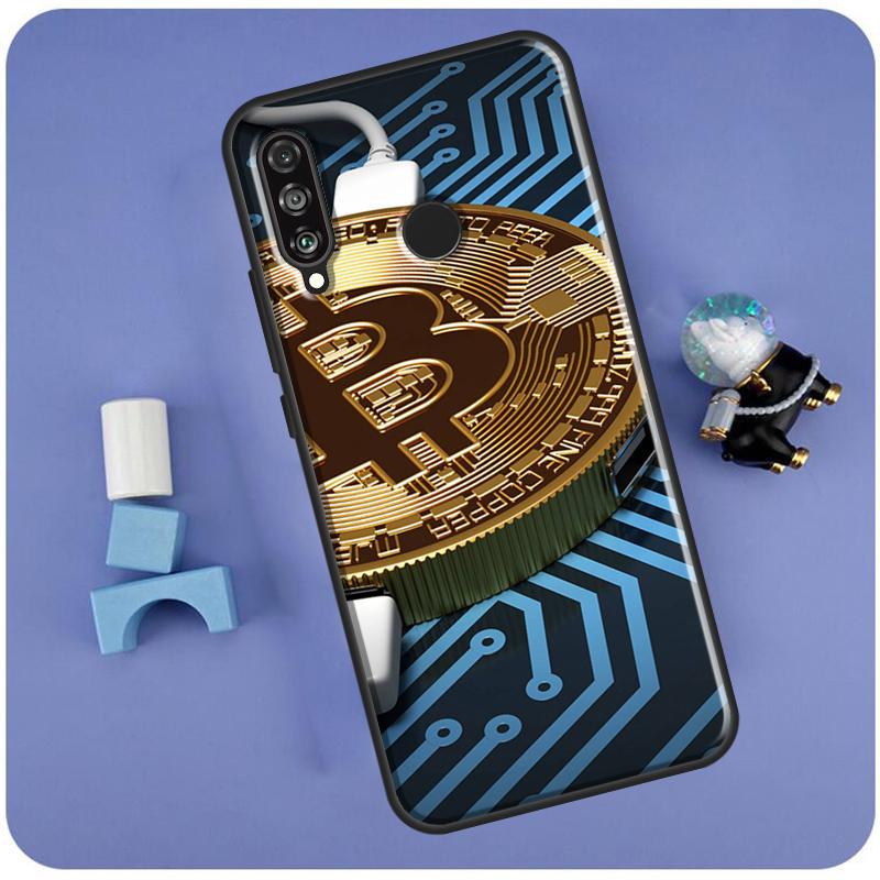 Bitcoin BTC For Huawei Nova Y70 Y91 Y90 Y60 Y61 Y72 Y73 3i 7i 8i 11i 12i 9 10 SE P20 P30 P40 Lite Case