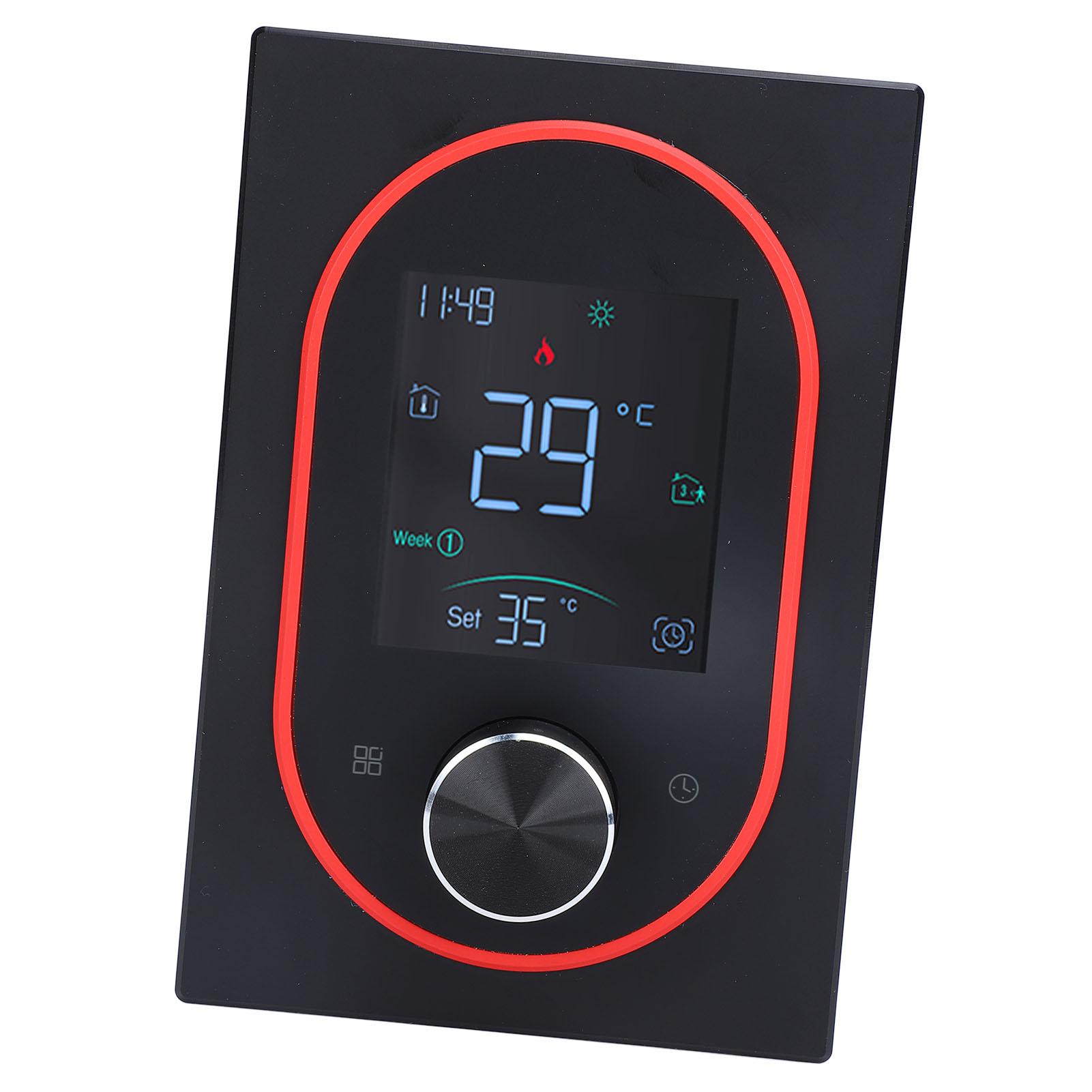 Smart Color Thermostat APP Programmable Touchscreen Knob Control Smart Temperature Controller AC