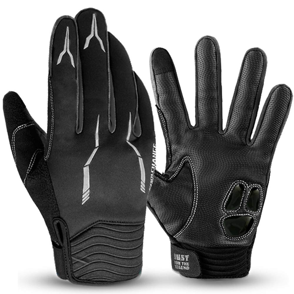 

Gretop Cycling Cold Weather Smartphone Shock Abrasion Gloves, Protection, Compatible, Breathable, Heat-Generating Material, Absorption, Resistant, чёрный