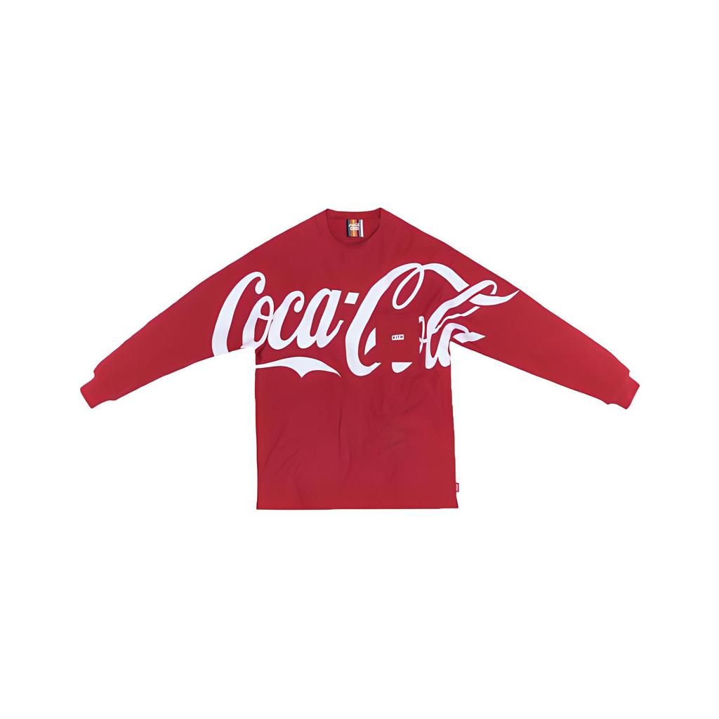 Kith X Coca-Cola Long Sleeve Quin T-Shirt Unisex Tops Red KH3541-110
