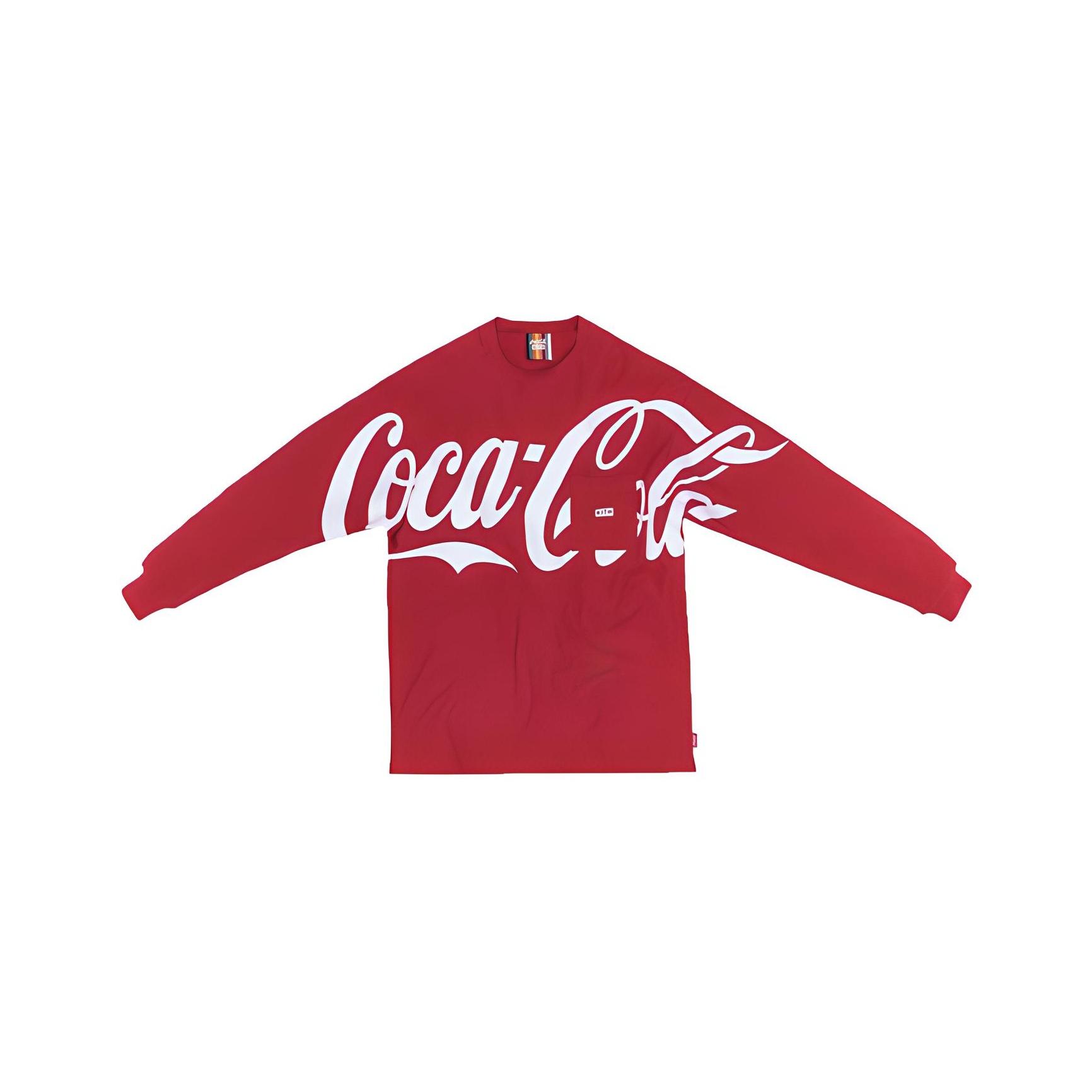 

Kith Футболка унисекс с длинным рукавом Quin X Coca-Cola, красная KH3541-110 S