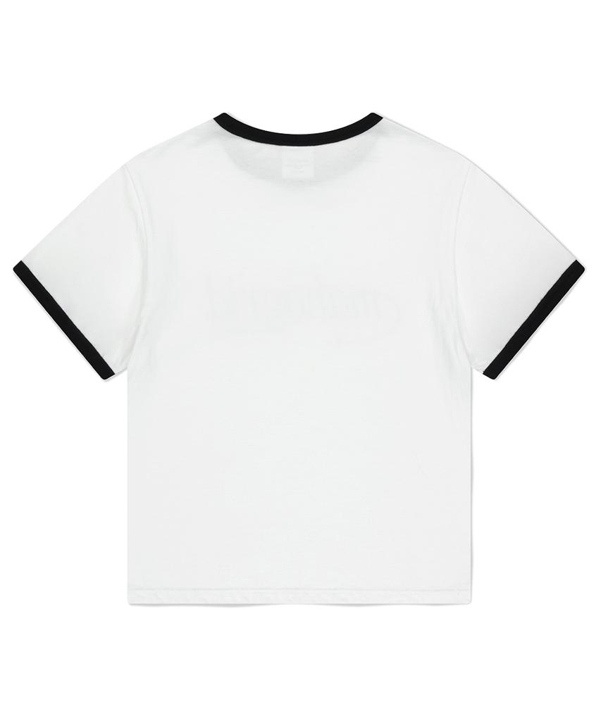 MAHAGRID Shooting Star Ringer Tee White(Mg2Fmft585A)