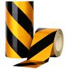 Black Yellow PVC Reflective Warning Tape