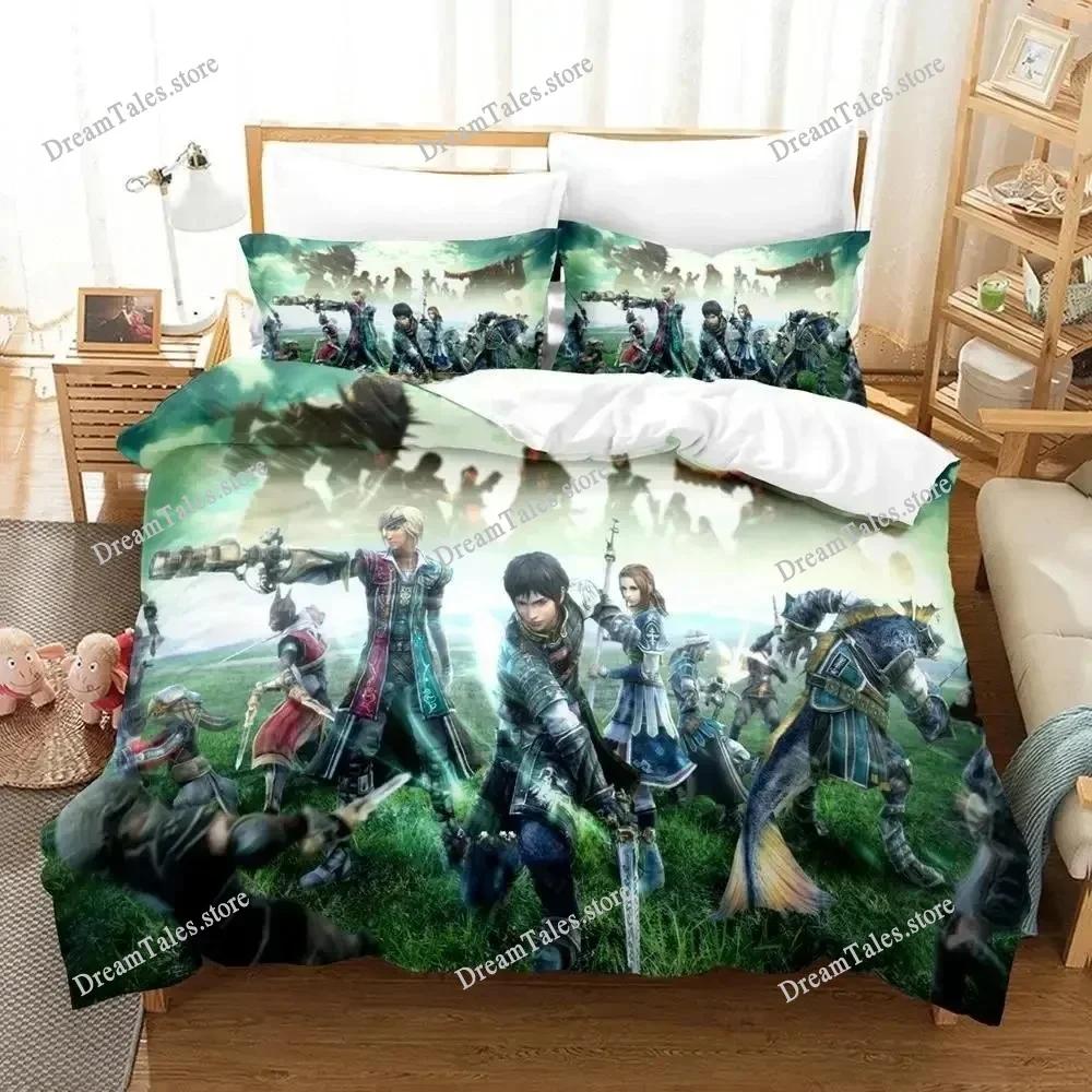 The Last Remnant Bedding Set Cartoon Anime Adult Kid Bedroom Duvetcover Sets 3D Kawaii Quarto Masculino Twin Set Luxury Gift