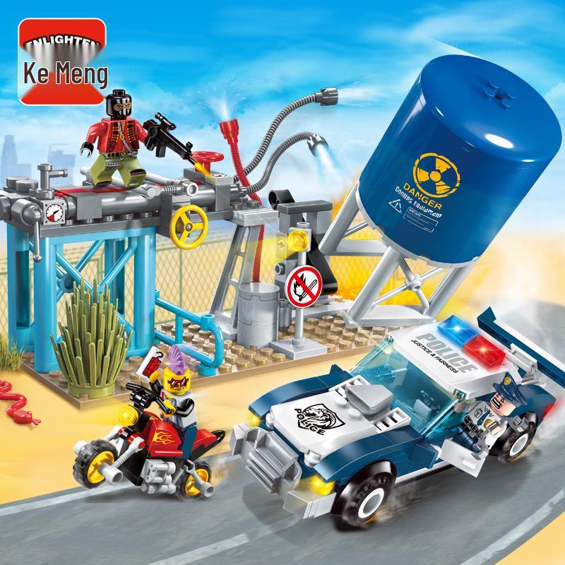 Qimeng 11011 SWAT Car & Motorcycle Building Blocks Toy Set