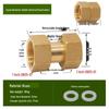 Copper Union with Inner/Outer Threads, Double Inner Thread Water Heater Connector Tee/Elbow Nipple, 46mm & 1" Thread, Different Diameters.