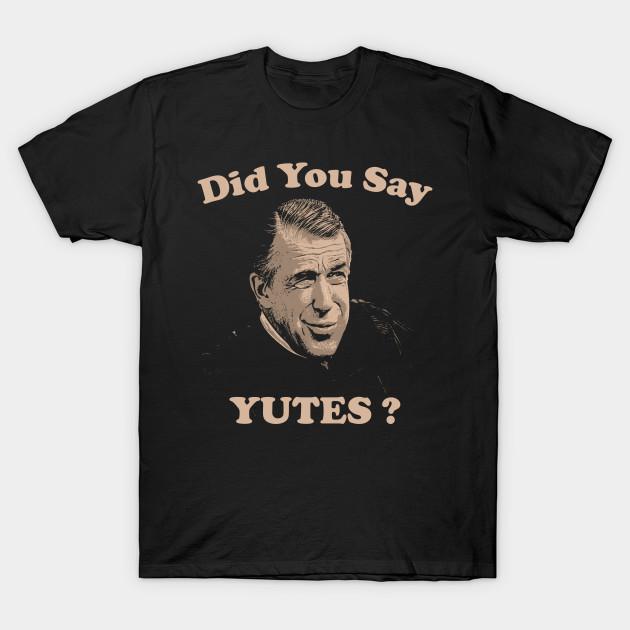 Men Black Print T-shirt Did You Say Yutes ?  / My Cousin Vinny No-Cut Transfer Paper Print Cotton Tshirt 4XL чёрный