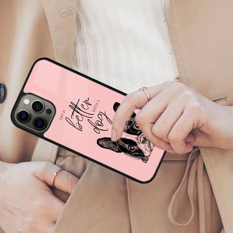 FRENCH BULLDOG DOG PUPPY PAW ART Magnetic Phone Case For APPLE iPhone 17 Air 16 14 13 12 Pro Max 15 Plus Wireless MagSafe Cover