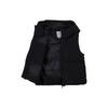 FW22 Solid Color Logo Print Hooded Down Sleeveless Vest Women Vest Black HN4310