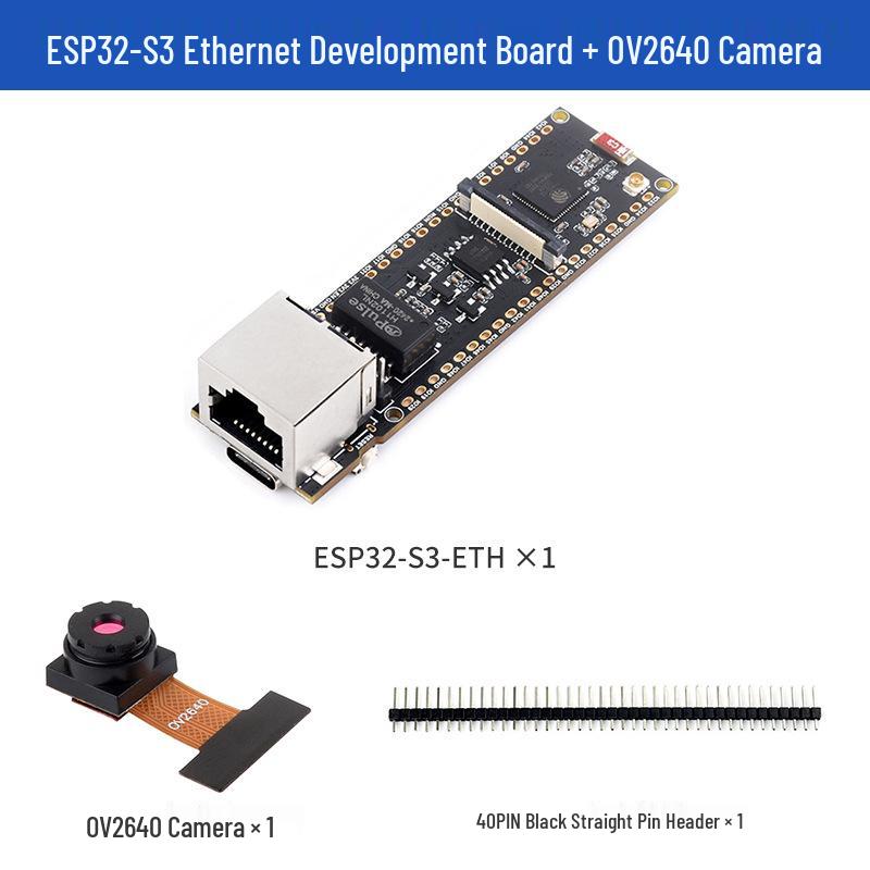ESP32-S3 Development Board with Ethernet, WiFi/Bluetooth 5, PoE, Camera Support, 32-bit LX7 Dual-core