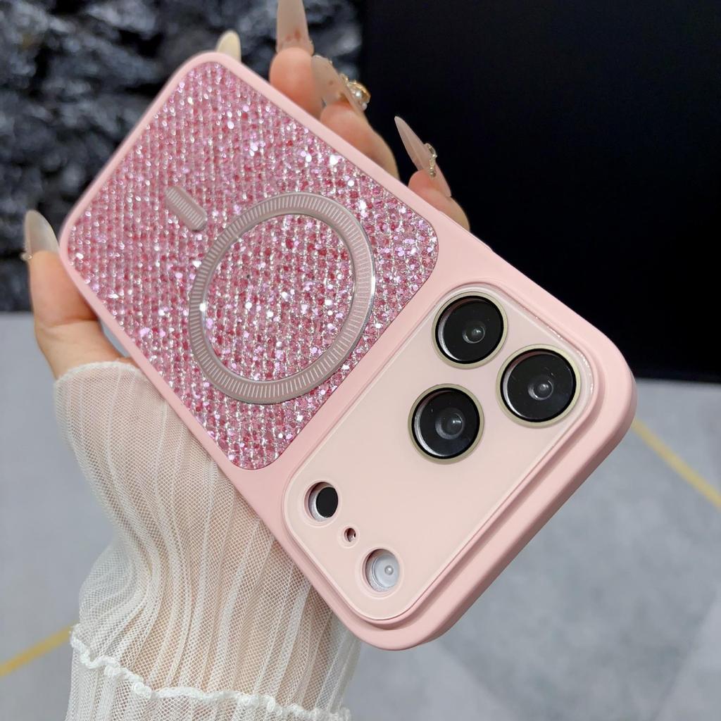 Luxury Magnetic Glitter Drop-proof Case for Apple 17 Pro Max