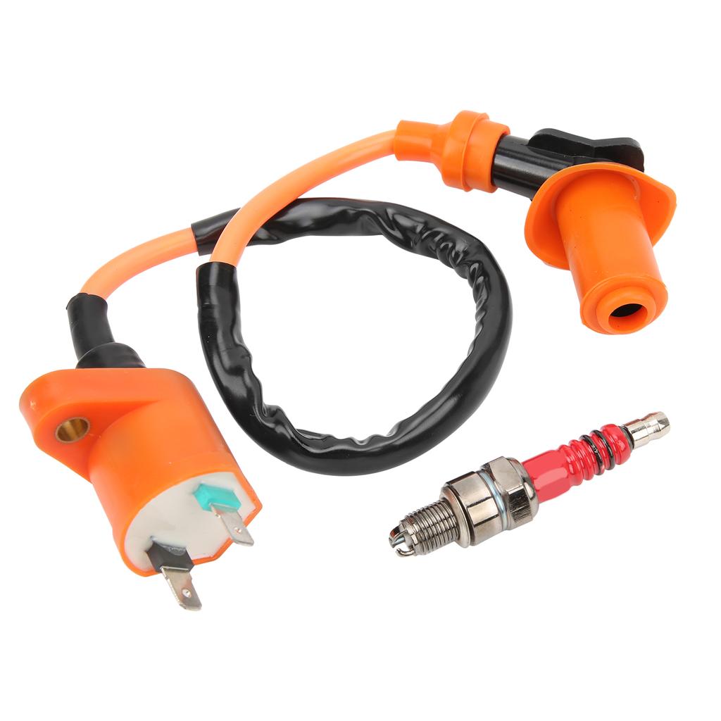 Racing Ignition Coil Spark Plug M10 Thread J Type Electrode Replacement for CRF50F 2004?2013