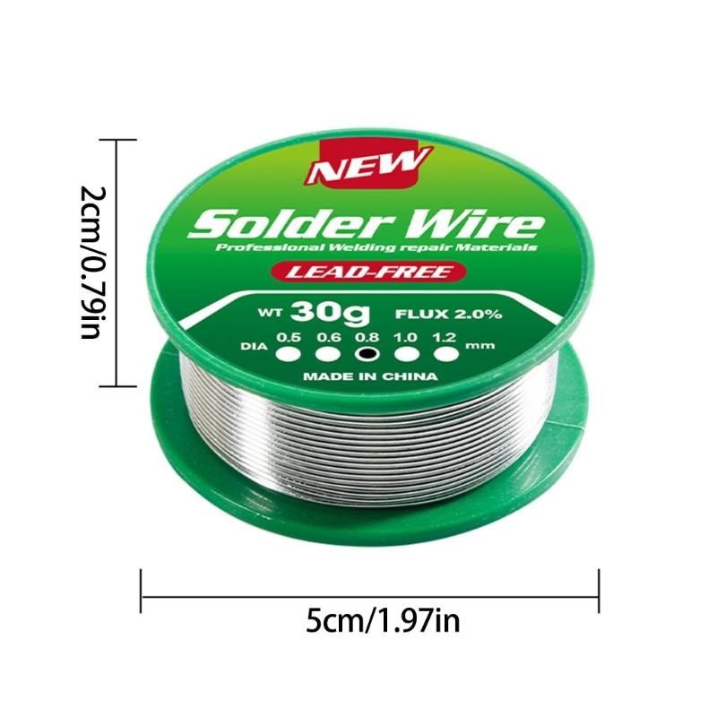 0.6mm/0.8mm/1mm Diameter Conductive Soldering Wire for Electronic Component Welding Model Making Appliance Maintenance