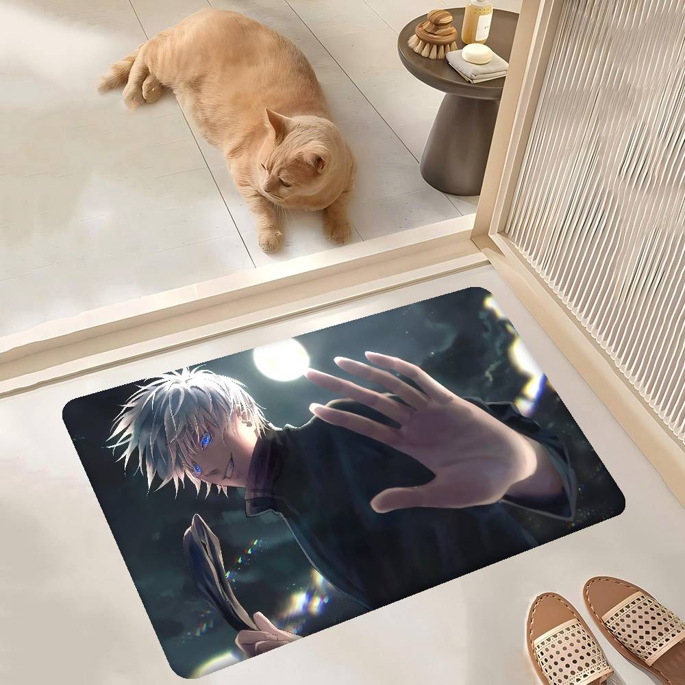 Jujutsu Kaisen Satoru Gojo Hallway Carpet Washable Non-Slip Living Room Sofa Chairs Area Mat Kitchen Doormat Area Rug