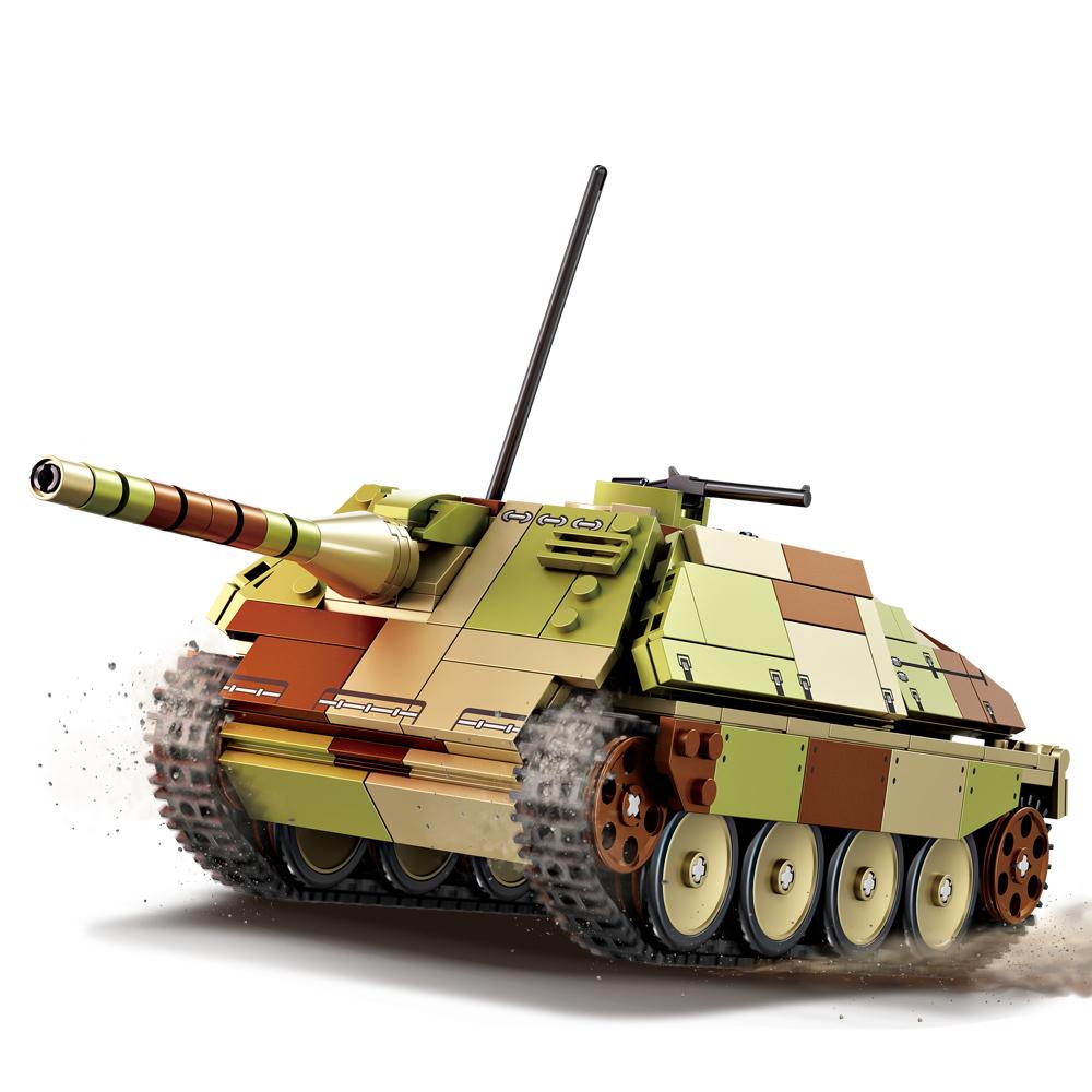 Soldati della Seconda Guerra Mondiale Esercito Serie Militare Nave da Battaglia Classe Vendetta Cacciacarri Distruttore Carri Armati Blocchi da Costruzione Mattoncini Set Modello Giocattolo