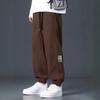 Casual sports corduroy loose trendy brand men's trousers straight multi-pocket overalls