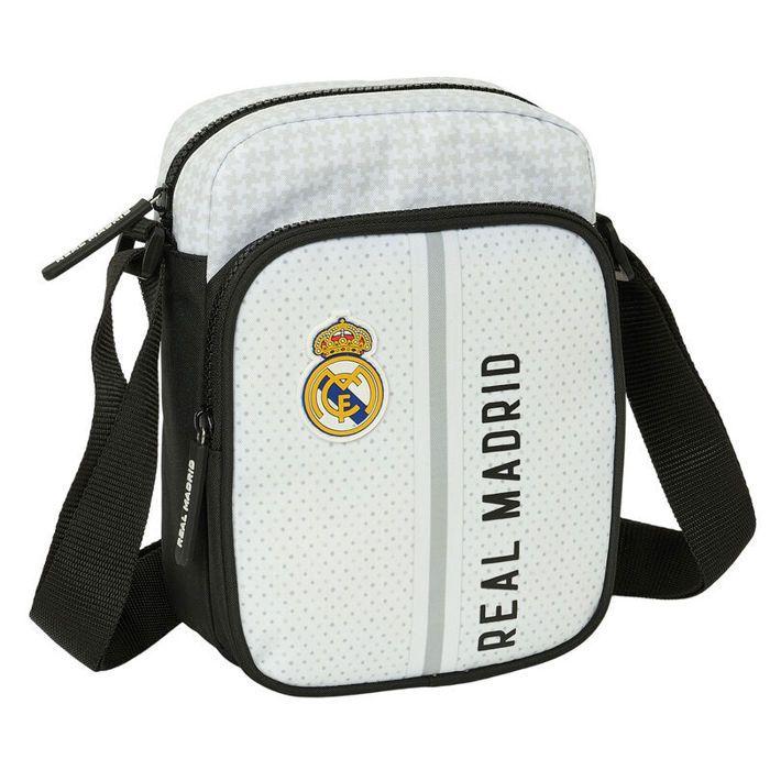 Sac bandoulière - Safta - Real Madrid 24/25 - Noir/Blanc - 16x6x22cm - Zippée