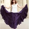 Femmes jupes longues couleurs bonbon coton Falda femme décontracté plage bohême volants Maxi jupe