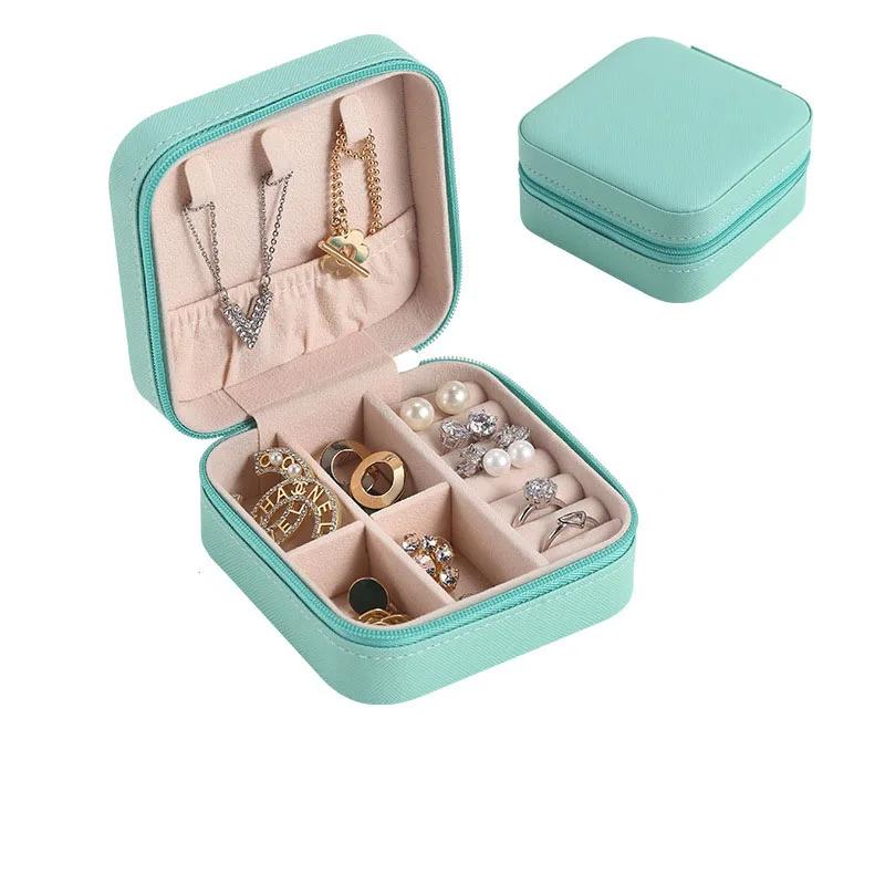 Travel Jewelry Organizer Box Rings Earrings Necklaces Bracelets Organizer Storage Box Jewelry Display for Bedroom Vanity Dresser