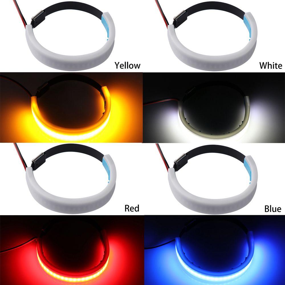 Quality  45mm-70mm Red/Blue/Yellow/White Indicator Motorcycle SMD LED Strip Fork Turn Signal Light