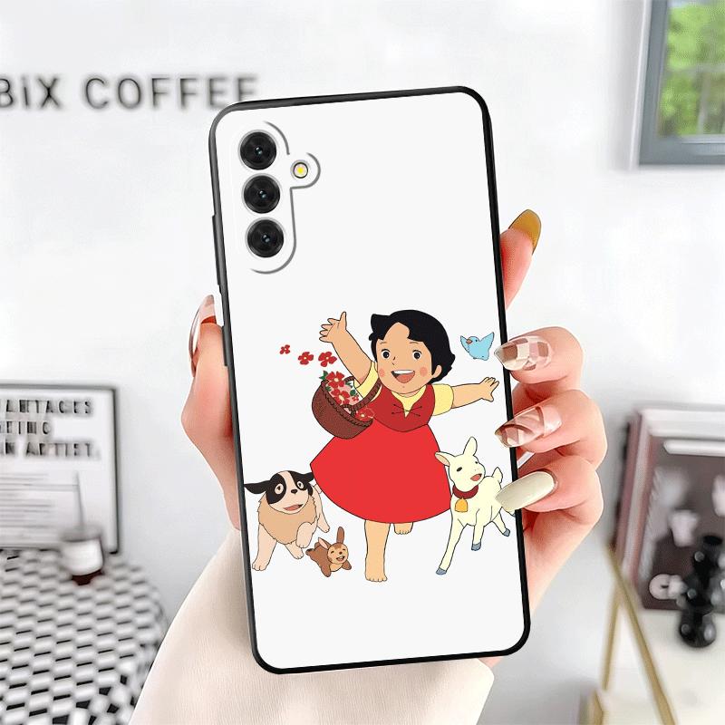 Heidi Cartoon Cute Soft Phone Case for Samsung A17 A37 A57 A16 A26 A36 A56 A15 A25 A35 A55 A14 A24 A34 A54 A13 A23 A33 A53 A52 A