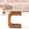 Minimalistische Handgemaakte Massief Houten Horlogestandaard, Horlogedisplaystandaard voor Mannen Vrouwen, Horlogehouder met Basis van Echt Leer