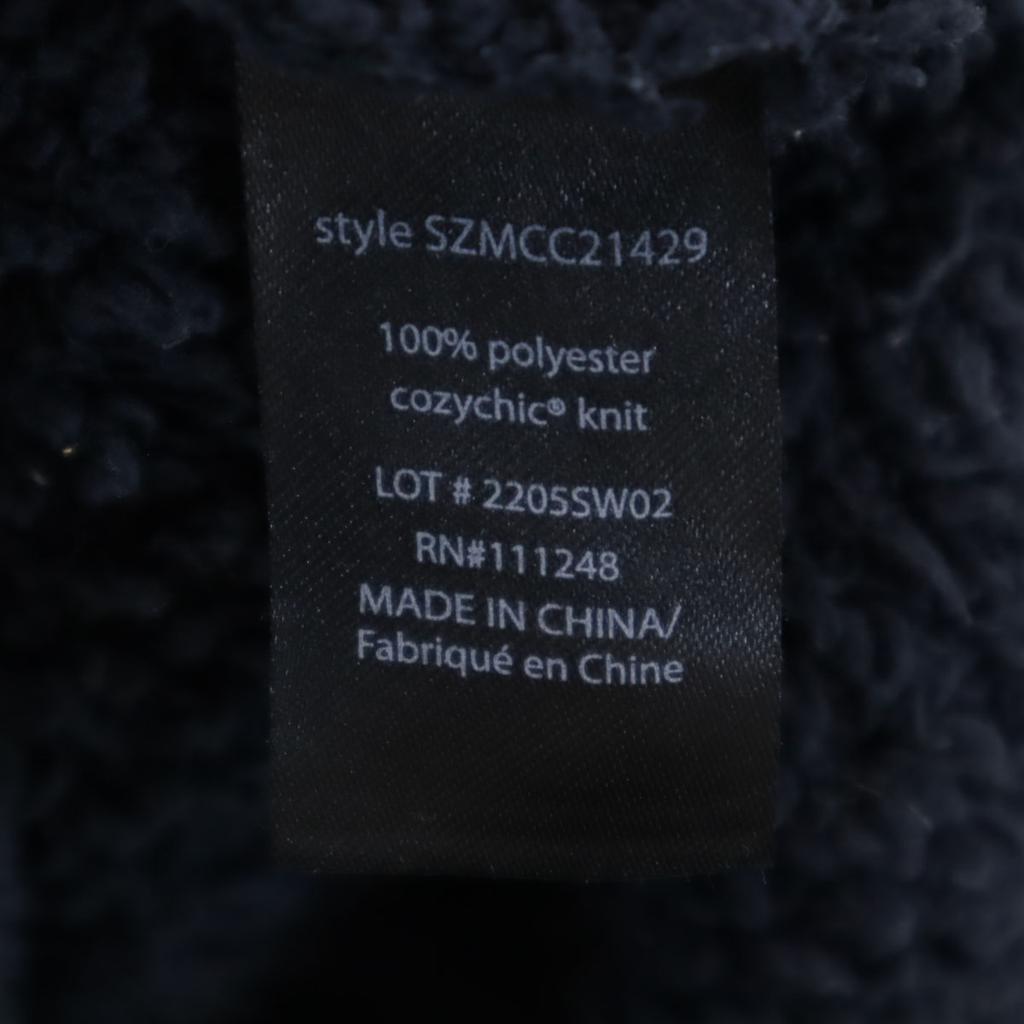 BAREFOOT DREAMS Long Sleeve Fluffy Zip Hoodie S Navy Roomwear Ron Herman Men's Used