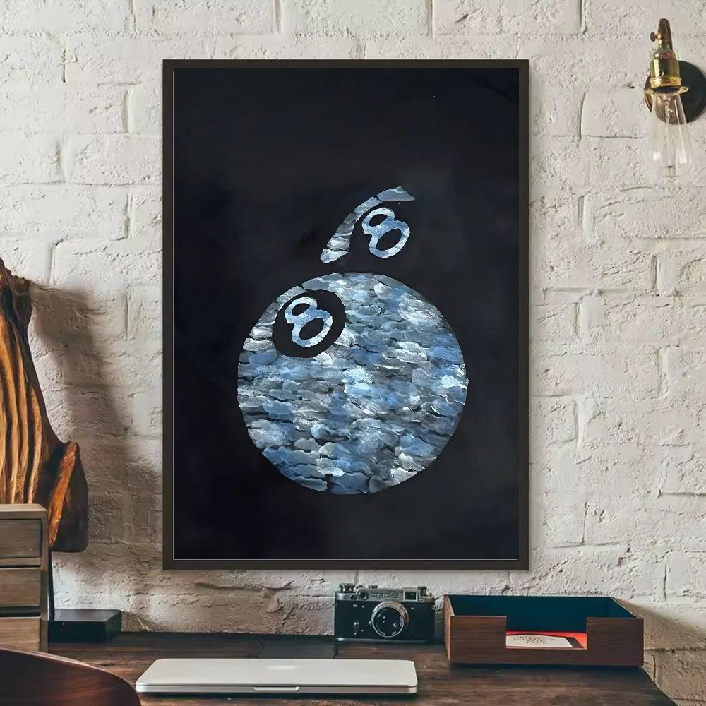 

Black & White Gambling Theme Metal Tin Sign Home Bar Game Room Decor