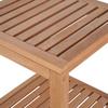 Maison Exclusive - Support de rangement de bain 4 niveaux teck massif 42x42x165 cm