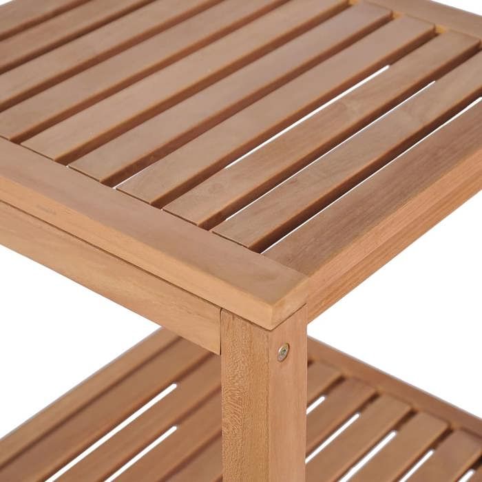Maison Exclusive - Support de rangement de bain 4 niveaux teck massif 42x42x165 cm