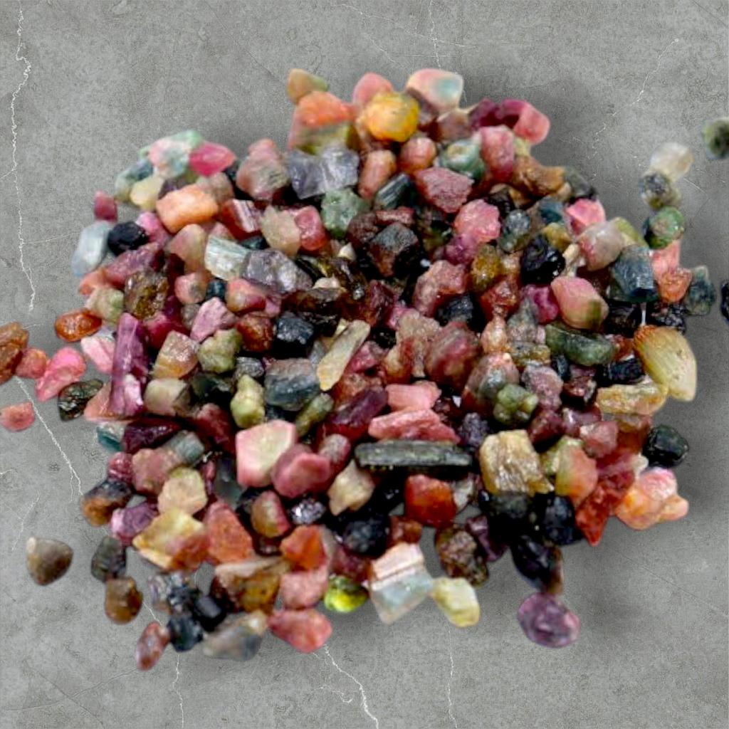 Multi Tourmaline Gemstone Rough, Rough Minerals Untreated Rough, 4-10 MM Size Rough. Multi Tourmaline Rough Gemstone For Jewelry Making.