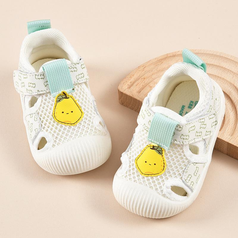 

Boys baby sandals, summer learning-to-walk shoes, 0–1/2 years old infant anti-slip soft sole mesh shoes, girls baby shoes 22 зелений