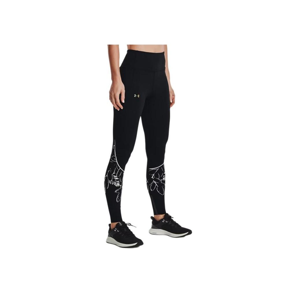 Under Armour SmartForm Rush Printed Training Leggings Women Bottoms Black 1367941-001