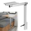 Abnehmbarer Wohnmobil-Tischbein-Schwenkfuß für Marine-Klapptische und Höhenverstellung Teleskop-Tischbein aus Aluminiumlegierung für Wohnmobil-Reiseanhänger 10