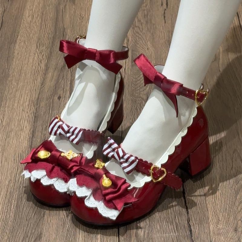 Fashion Temperament Woman Shoes 2026 Autumn New Item Women's Bow High Heels Comfort Versatile Women's Mary Jane Shoes Zapatos